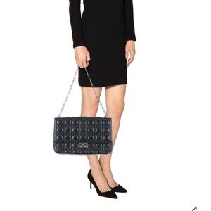 Dior Black Quilted Large Purse Bag